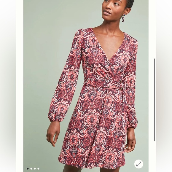 Maeve by Anthropologie Paisley Belted Dress size medium NWOT - Picture 1 of 5